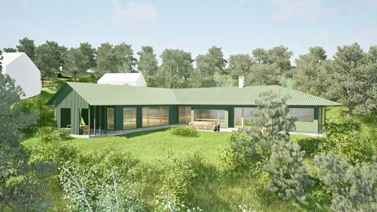 Arkitekttegnet hus og hytte